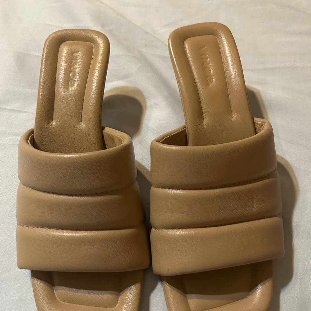 Vince Tan Mules with Padded Straps